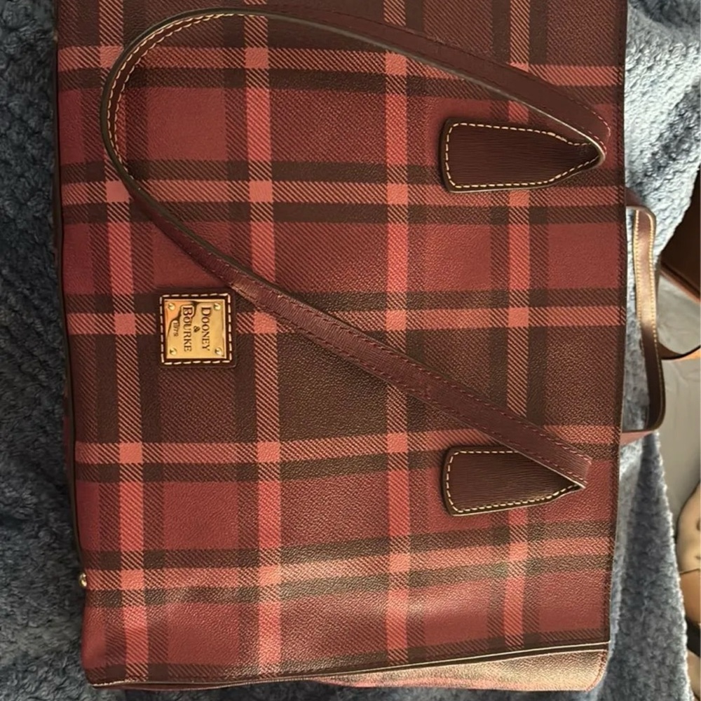Dooney & Bourke Burgundy Plaid